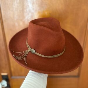 Scala Rust Brown Fedora Hat